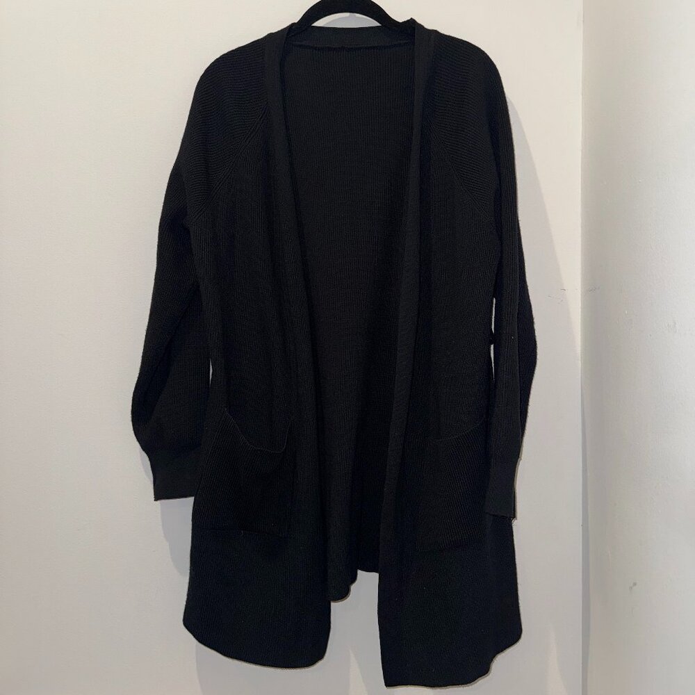Black sweater cardigan